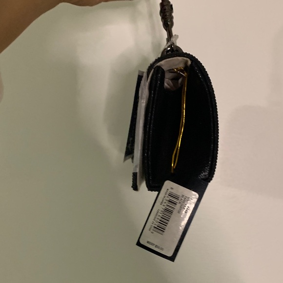 Bebe Black Clutch with Rhinestone Logo - Picture 3 of 9